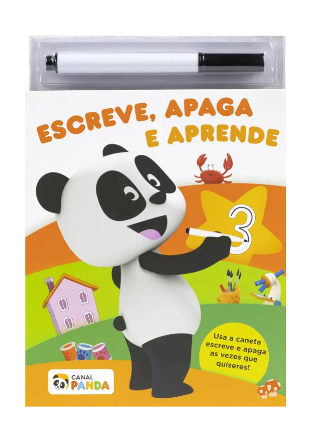 Livro Escreve, Apaga E Aprende - Canal Panda Diana Almeida