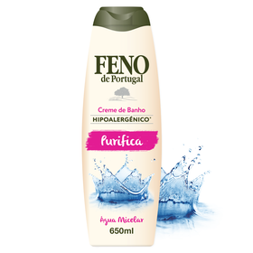 Creme De Banho Hipoalergénico Purifica Água Micelar Feno 650 ml