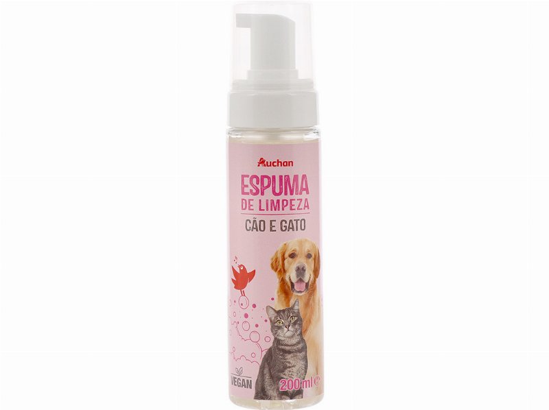 Espuma Limpeza Auchan Cão E Gato 200 ml