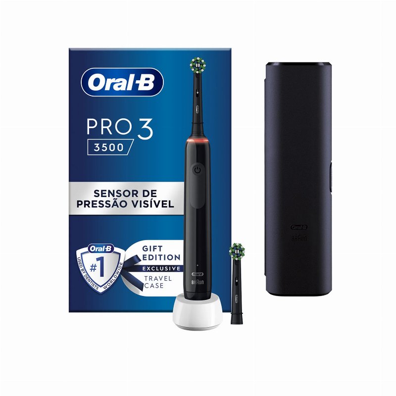 Oral-B Escova Elétrica Pro3 Preta