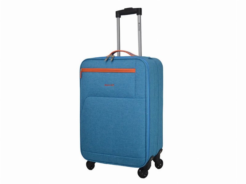 Mala De Cabine Flexível Airport Azul 4 Rodas 54X35X20.5Cm