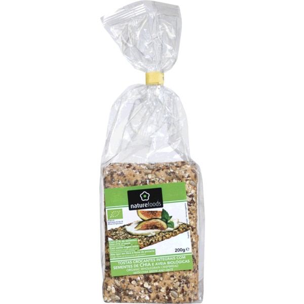 Tostas Integrais Com Sementes De Chia E Aveia Biológicas 200 g