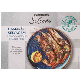 Camarão Selvagem De Moçambique 10/20 Ultracongelado Continente Seleção 400 gr