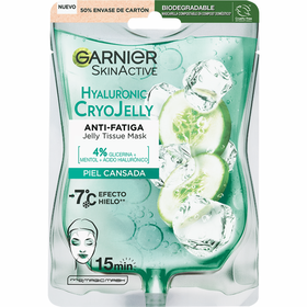 Máscara Facial Tecido Cryojelly Aloe Hialurónico Pele Cansada Garnier Skin Active 1 Un