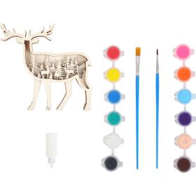 Kit Animais 3D Para Pintar (Vários Modelos)