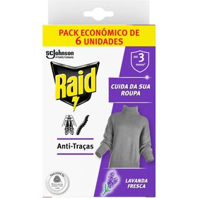 Inseticida Anti-Traça Gel Lavanda Raid 6 Un
