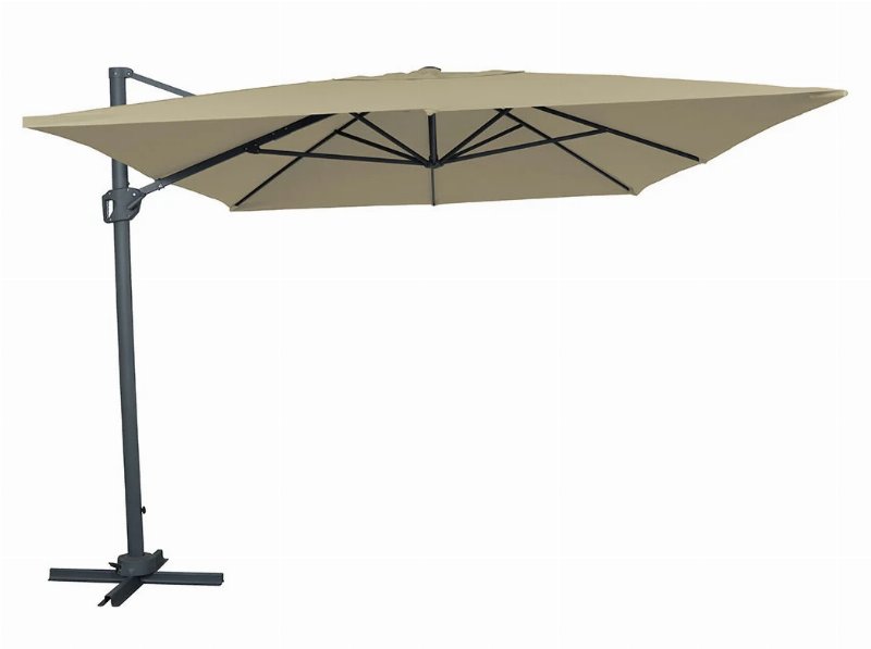 Chapéu Sol Suspenso Gardenstar Bege 360º 3X4M