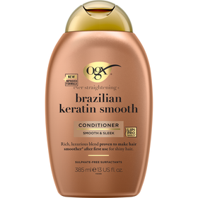 Condicionador Ever Straightening Queratina Brasileira Ogx 385 ml