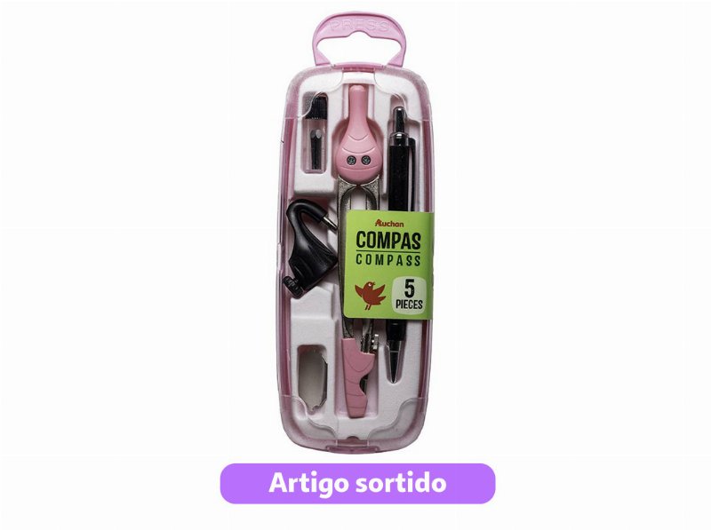Compasso Auchan Com 5 Peças Cores Sortidas