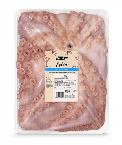 Polvo Limpo Congelado Nossa Peixaria 4Kg