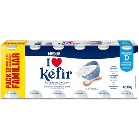 Iogurte Kefir Natural Nestlé 1200 gr (12 Un)