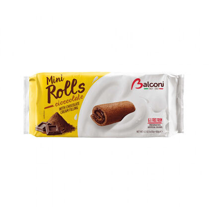 Bolo Snack Mini Rolls Com Cacau Balconi 0.18Kg