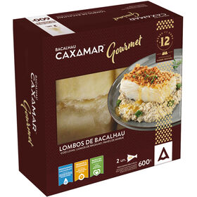 Lombos De Bacalhau Gourmet 12 Meses De Cura Congelado Caxamar 600 gr