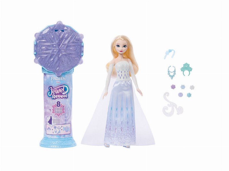 Boneca Elsa Frozen Joias Reveal