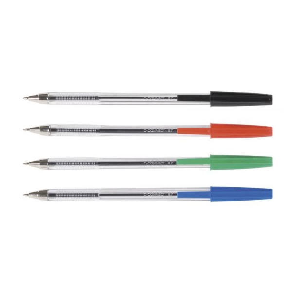 Esferográfica Cristal  Q-Connect Várias Cores 0,7Mm