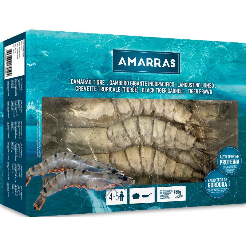 Camarão Black Tigre 21/30 750 g