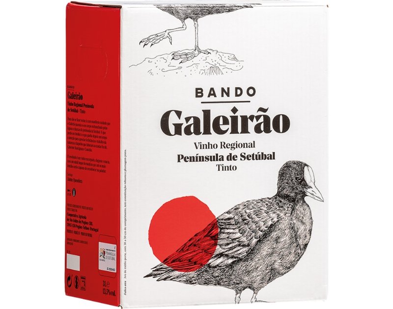 Vinho Tinto Bando Galeirão Regional Setúbal Bag In Box 3 l