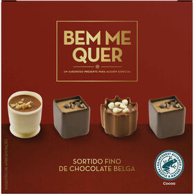 Bombons De Chocolate Belga Sortido Bem Me Quer 50 gr