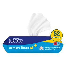 Toalhitas Bebé Azul Sempre Limpo Dodot 52 Un