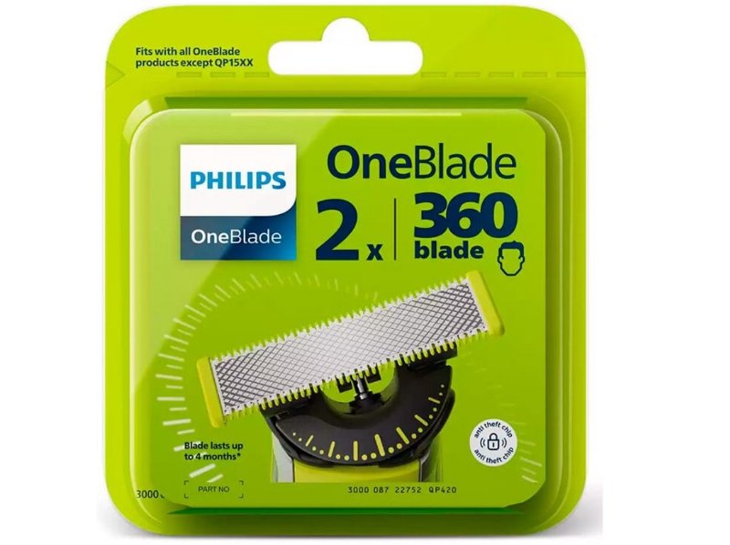 Recargas Para Máquina De Barbear Philips Oneblade Qp420/50