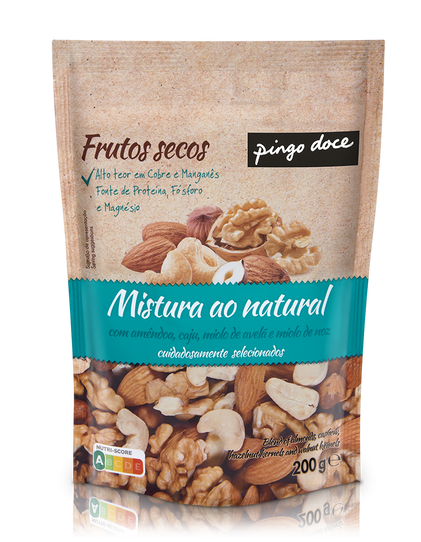 Mix Frutos Secos Natural Pingo Doce 0.2Kg