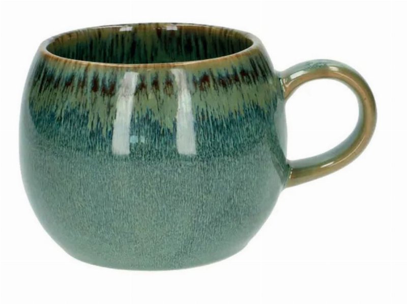 Caneca Grés Actuel Verde Redondo 35 cl
