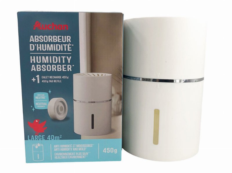 Desumidificador Auchan Neutro + Recarga Design 450 g