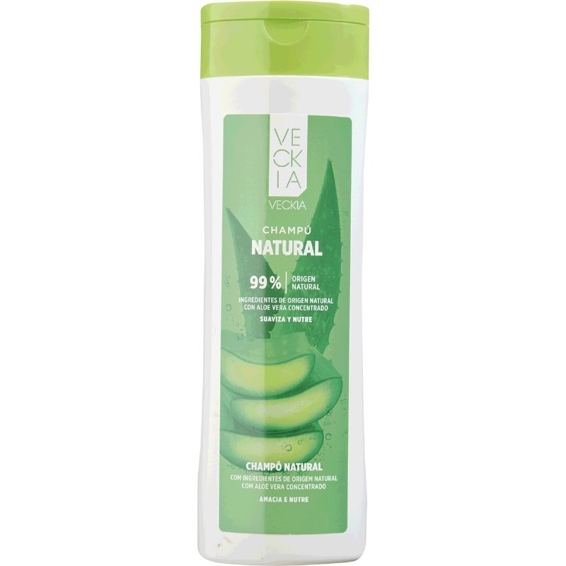 Champô Natural Amacia E Nutre Com Aloe Vera 400 ml
