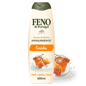 Creme De Banho Hipoalergénico Cuida Mel E Geleia Real Feno 650 ml