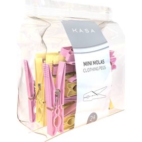 Mini Molas Plástico Rosas E Amarelas Kasa