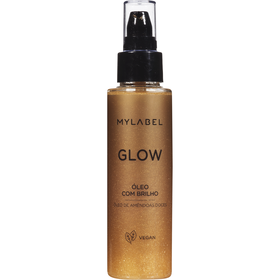 Óleo Corpo Com Brilho Glow Mylabel 110 ml