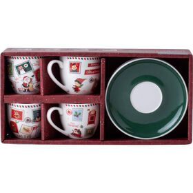 Conjunto 4 Chávenas 80 ml Natal Kasa
