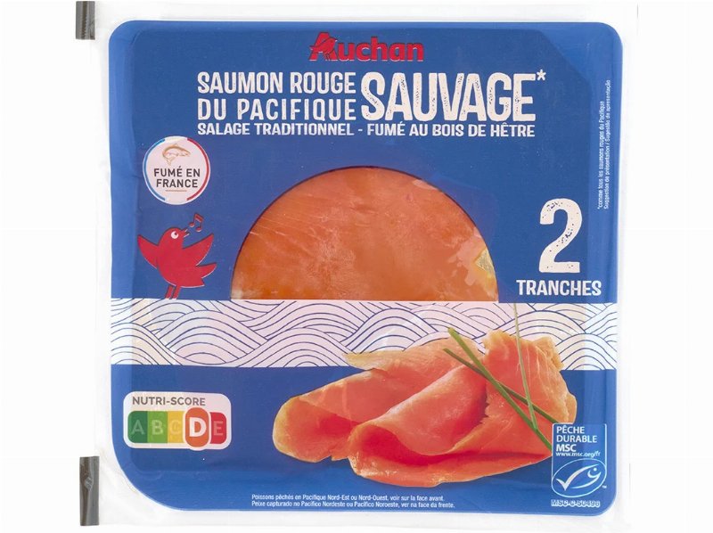 Salmão Vermelho Selvagem Fumado Msc Auchan 60 g