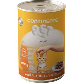 Comida Húmida Para Gato Júnior Paté Frango E Vegetais Continente Pet 400 g
