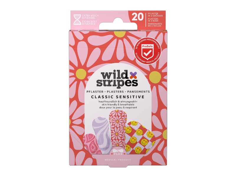 Pensos Rápidos Wild Stripes Sensitive Pastel Fun 20Un