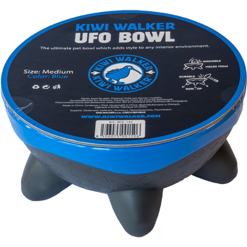 Comedouro Para Cao Ufo Bowl Azul 1 unidade