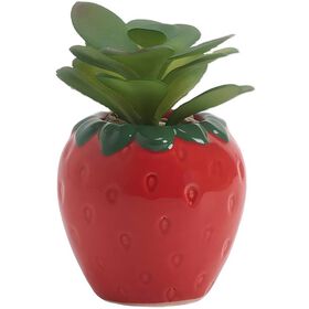 Planta Artificial Vaso Morango Kasa