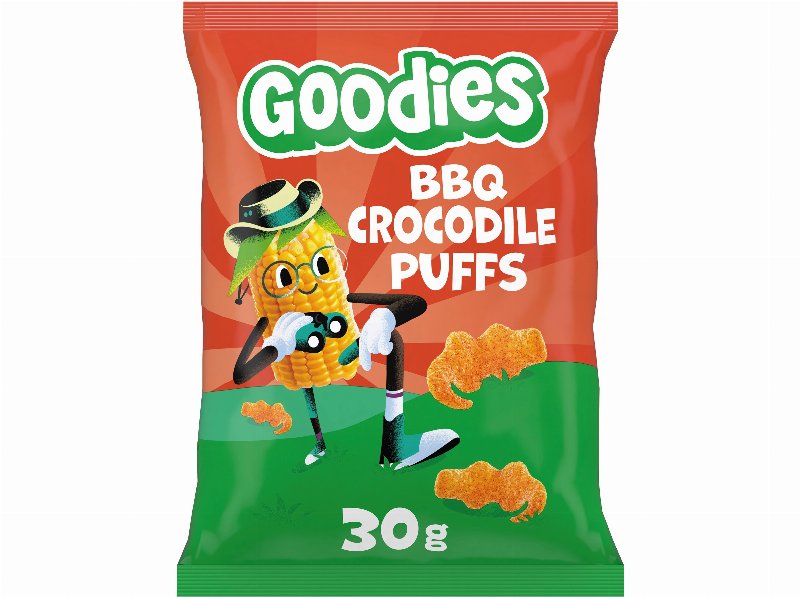 Snack Goodies Crocodile Puffs Bbq 30 g