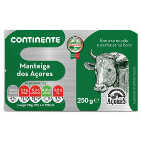 Manteiga Com Sal Açores Continente 250 gr