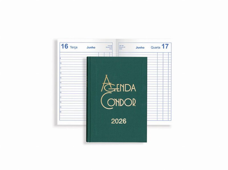 Agenda Diária Condor Escritório Firmo Verde A5