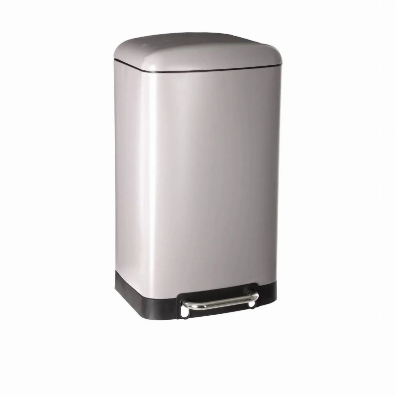 Hkh Balde Do Lixo Metal Bege Ariane Com Pedal 30 l