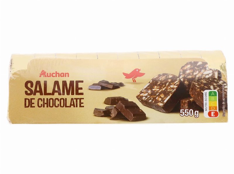 Salame De Chocolate Auchan Fatias 550 g