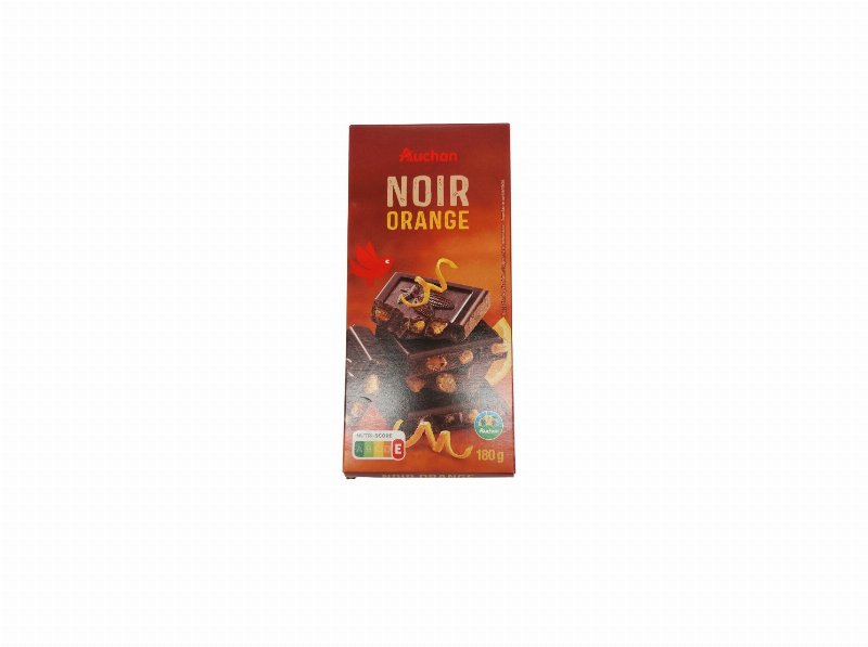 Chocolate Auchan Negro Com Laranja 180 g