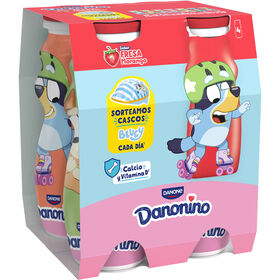 Iogurte Líquido Morango Infantil Danonino Danone 400 gr (4 Un)