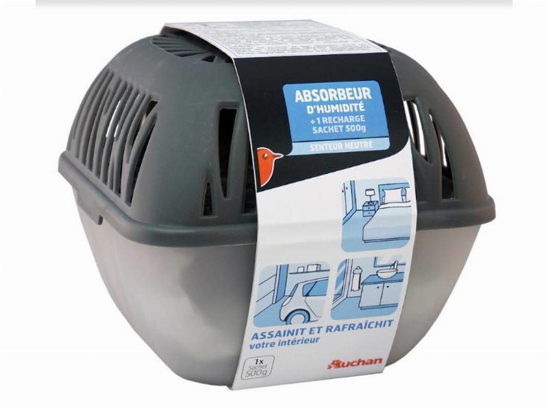 Desumidificador Auchan 450 g + Recarga