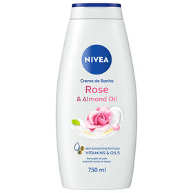 Gel De Banho Shower Rosa E Óleo De Amêndoas Nivea 750 ml