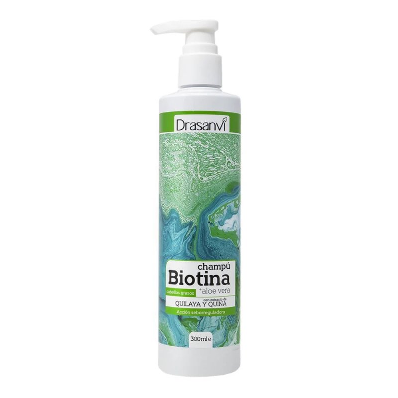 Champô Biotina E Aloe Vera Cabelo Gorduroso Drasanvi 300 ml