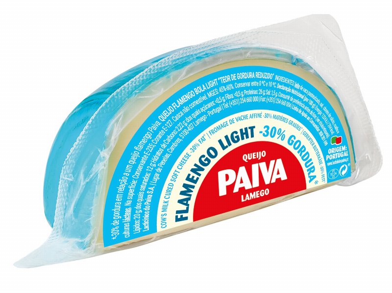 Queijo Flamengo Paiva Bola Light 1/4 Un