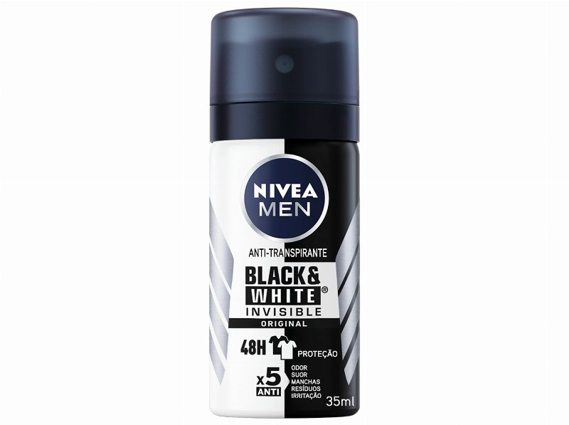 Desodorizante Spray Mini Invisible Black & White Nivea Men 35 ml