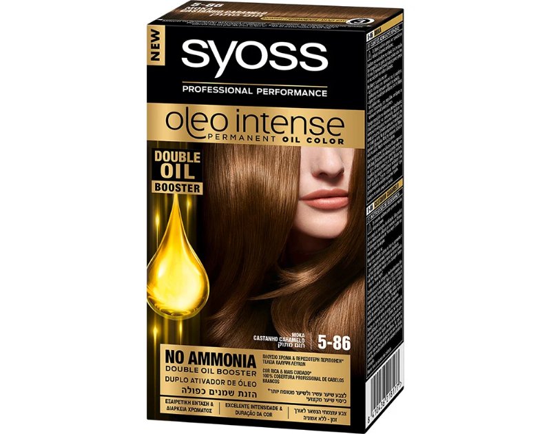Coloração Syoss Óleo Intense 5.86 Castanho Caramelo